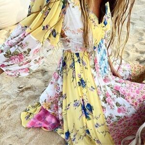 LoveShackFancy Roslyn Dress in Picnic Patchwork Size 00